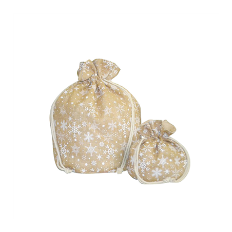 Image SACS - STARS  25,5x25,5 CM NATUREL JUTE (10 UNITÉ) #1