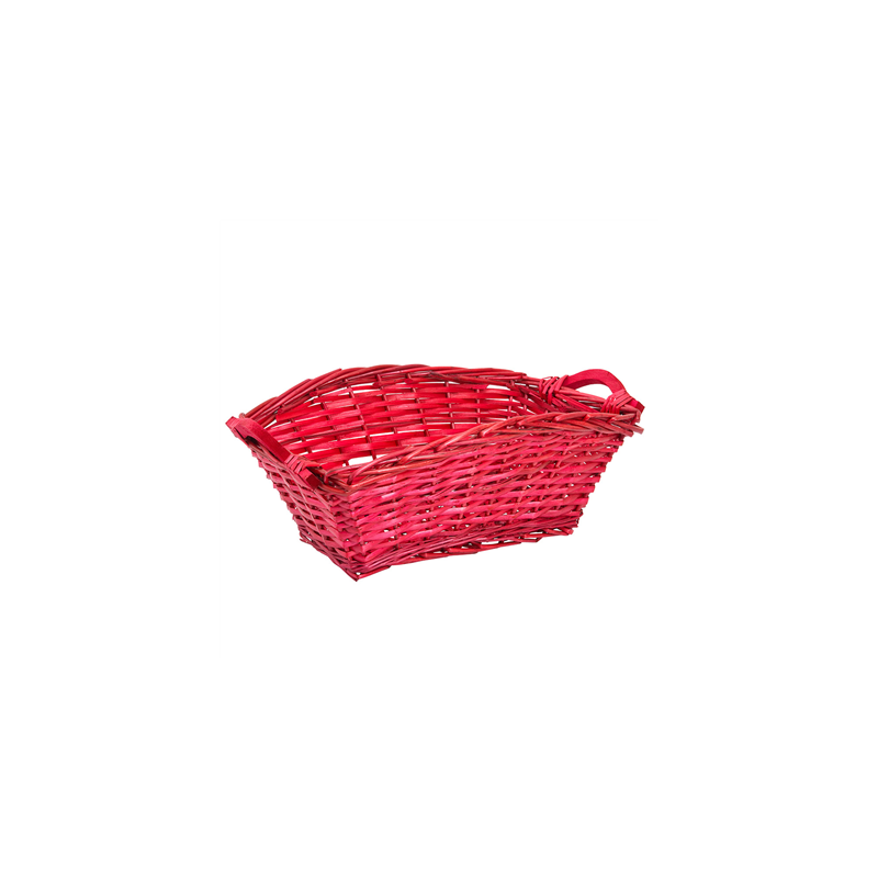 CORBEILLE POUR LOTS  42x25x16,5 CM ROUGE OSIER (1 UNITÉ)