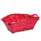 Image CORBEILLE POUR LOTS  42x25x16,5 CM ROUGE OSIER (1 UNITÉ) #1