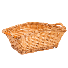 Image CORBEILLE POUR LOTS 42x25x16,5 CM MARRON OSIER (1 UNITÉ) #1