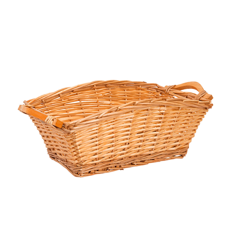 Image CORBEILLE POUR LOTS  42x25x16,5 CM MARRON OSIER (1 UNITÉ) #1