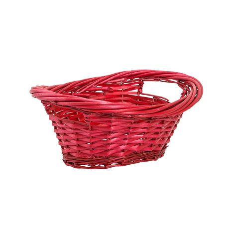 Image CORBEILLE POUR LOTS  38x28x16 CM ROUGE OSIER (1 UNITÉ) #1