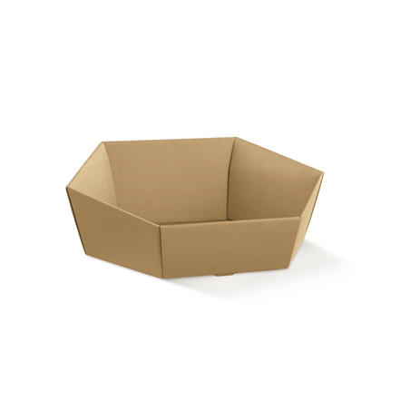 Image 30 U. CORBEILLES HEXAGONALES  29x23x8,5 CM NATUREL KRAFT (1 UNITÉ) #1