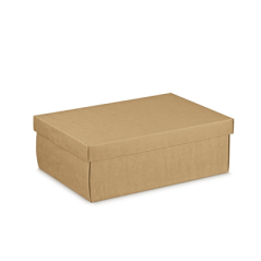 Image 10 U. BOÎTES RECTANGULAIRES 34x25x12 CM NATUREL KRAFT (1 UNITÉ) #1