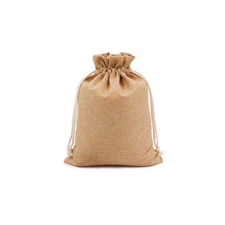 Image 48 U. SACHETS AVEC FERMETURE  12,5x11 CM NATUREL JUTE (1 UNITÉ) #1