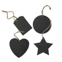 Image 4 U. ÉTIQUETTES D'ARDOISE   NOIR (1 UNITÉ) #1