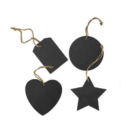 Image 4 U. ÉTIQUETTES D'ARDOISE   NOIR (1 UNITÉ) #1