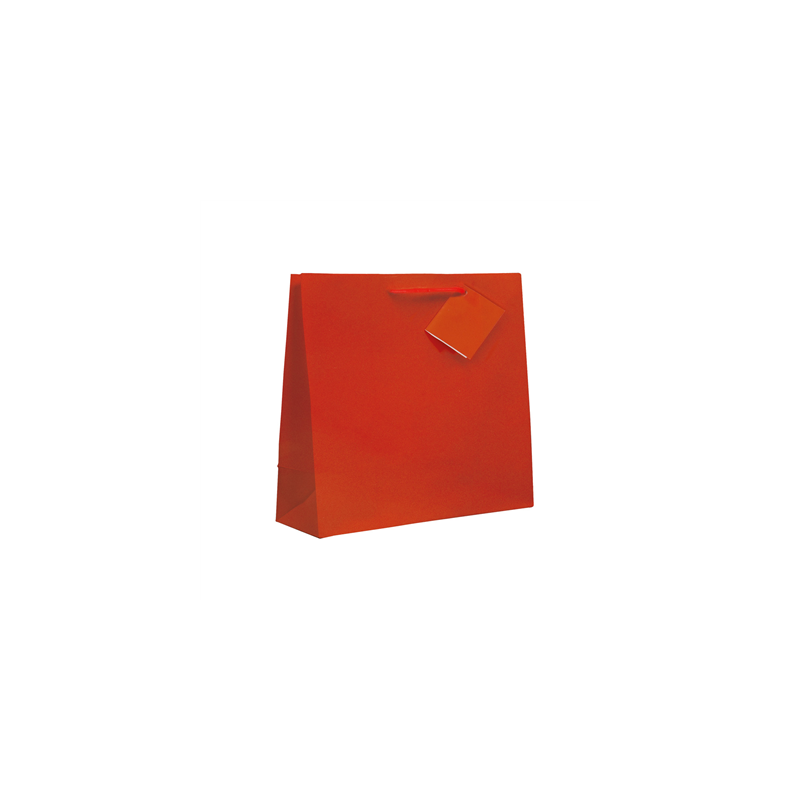 SACS BOUTIQUE ANSES CORDON 150 G/M2 19+10x27 CM ROUGE CELLULOSE (100 UNITÉ) SACS BOUTIQUE ANSES CORDON 150 G/M2 19+10x27 CM ROUGE CELLULOSE (100 UNITÉ)