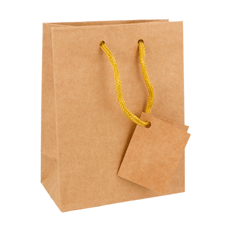 Image 10 U. SACS BOUTIQUE ANSES CORDON  175 G/M2 11,4+6,4x14,6 CM NATUREL KRAFT (1 UNITÉ) #1