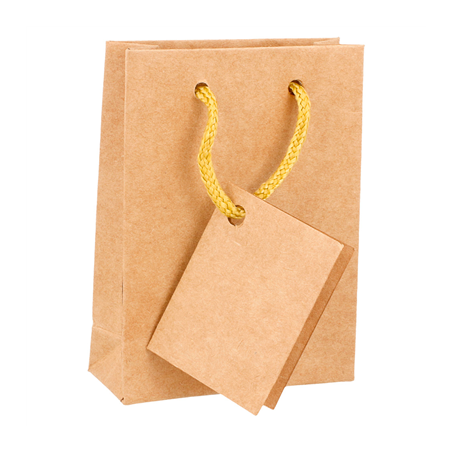 Image 10 U. SACS BOUTIQUE ANSES CORDON  175 G/M2 8,3+3,3x10,8 CM NATUREL KRAFT (1 UNITÉ) #1