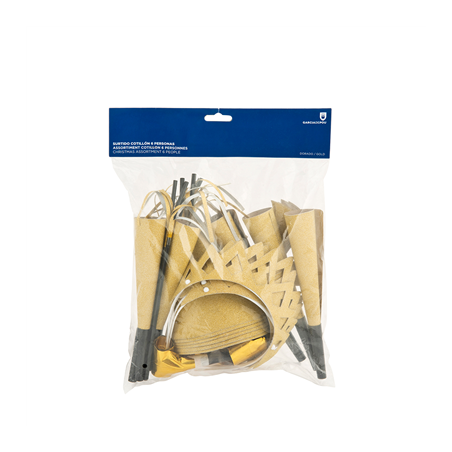 ASSORTIMENT COTILLON 6 PERSONNES   DORE (1 UNITÉ)