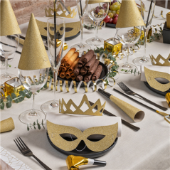 Image ASSORTIMENT COTILLON 6 PERSONNES   DORE (1 UNITÉ) #3