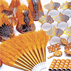 Image ASSORTIMENT COTILLON 10 PERSONNES  30x21,5x17,3 CM DORE (1 UNITÉ) #1