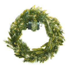 Image COURONNE  Ø 61 CM VERT FIBRE OPTIQUE (1 UNITÉ) #1