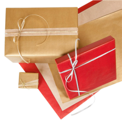 Image PAPIER CADEAU COULEUR UNIE  60 G/M2 0,70x100 M ROUGE KRAFT VERGÉ (1 UNITÉ) #3