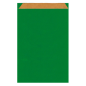 Image SACHETS PLATS  60 G/M2 26+9x38 CM VERT KRAFT VERGÉ (250 UNITÉ) #1