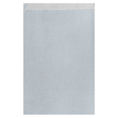 Image SACHETS PLATS 60 G/M2 26+9x38 CM ARGENTE KRAFT VERGÉ (250 UNITÉ) #1