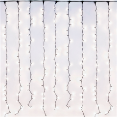 Image RIDEAU LUMINEAUX 400 LEDS 2 M BLANC (1 UNITÉ) #1