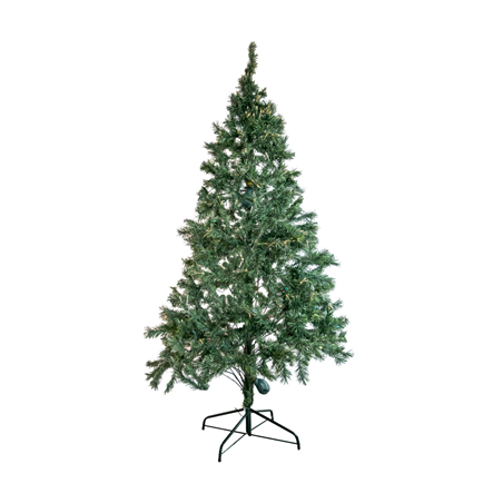 Image SAPIN 275 CM. H. VERT FIBRE OPTIQUE (1 UNITÉ) #1
