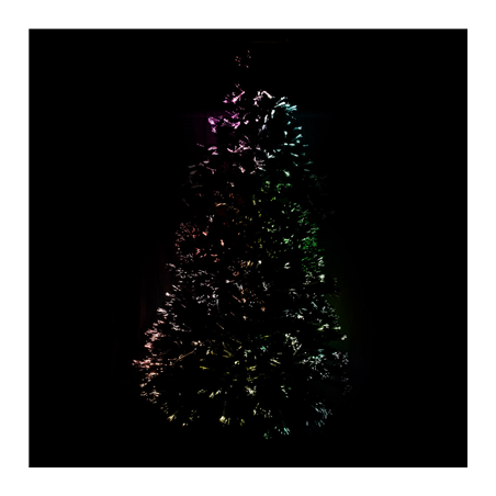 SAPIN 275 CM. H. VERT FIBRE OPTIQUE (1 UNITÉ)