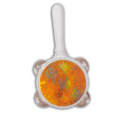 Image 16 U. TAMBOURINS AVEC MANCHE DORE PLASTIQUE (1 UNITÉ) #1