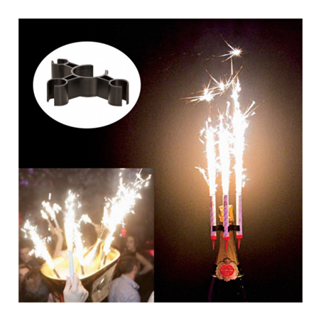 CLIP BOUTEILLE POUR 3 BENGALES 112.71   NOIR ABS (1 UNITÉ)