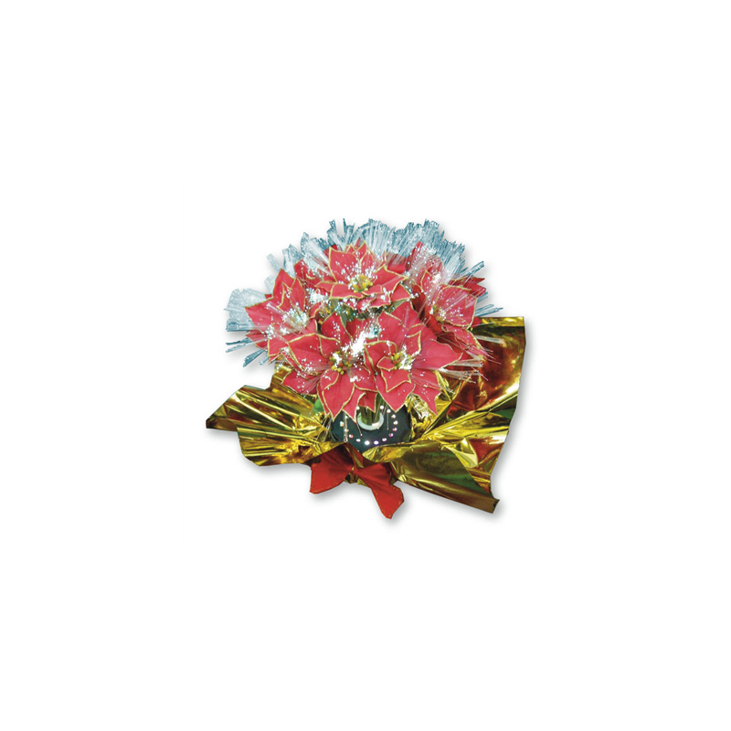 CENTRE DE TABLE  46 (H) CM ASSORTI FIBRE OPTIQUE (1 UNITÉ)