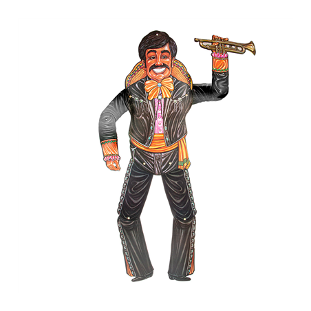 KIT DE DECORATION "HAPPY FIESTA"  65x49 CM ASSORTI CARTON (1 UNITÉ)