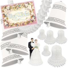 Image DECORATION "MARIAGES"  37x26 CM ASSORTI CARTON (1 UNITÉ) #1