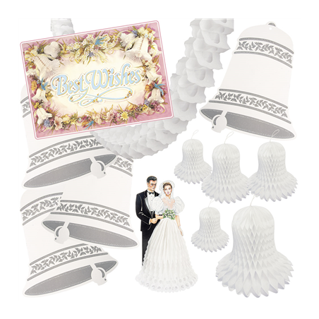 Image DECORATION "MARIAGES"  37x26 CM ASSORTI CARTON (1 UNITÉ) #1