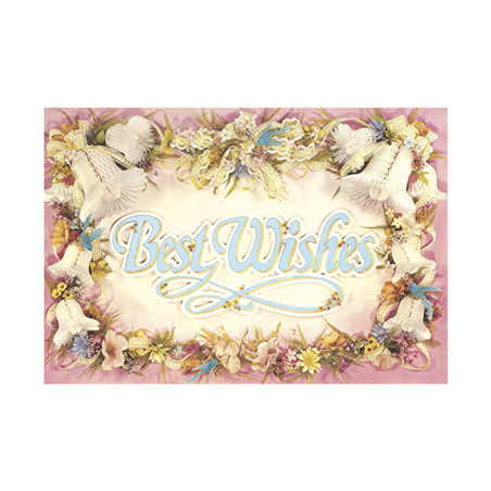 DECORATION "MARIAGES"  37x26 CM ASSORTI CARTON (1 UNITÉ)