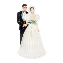Image DECORATION "MARIAGES"  37x26 CM ASSORTI CARTON (1 UNITÉ) #3