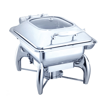 Image CHAFING DISH 4 L  45,5x32x34 CM ARGENTE INOX (1 UNITÉ) #1