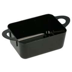 Image MISE EN BOUCHE RÉUTILISABLES AVEC ANSES 80 ML 9,6x5x3,5 CM NOIR PS (576 UNITÉ) #1