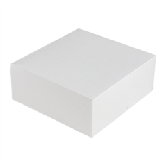 Image BOÎTES PATISSERIES SANS FENÊTRE 'THEPACK' 250 G/M2 18x18x7,5 CM BLANC CARTON ONDULÉ NANO-MICRO (200 UNITÉ) #1