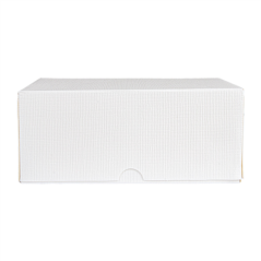 Image BOÎTES PATISSERIES SANS FENÊTRE 'THEPACK' 250 G/M2 18x18x7,5 CM BLANC CARTON ONDULÉ NANO-MICRO (200 UNITÉ) #3