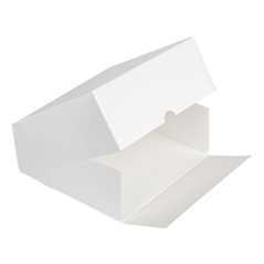 Image BOÎTES PATISSERIES SANS FENÊTRE 'THEPACK' 250 G/M2 18x18x7,5 CM BLANC CARTON ONDULÉ NANO-MICRO (200 UNITÉ) #4