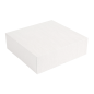 Image BOÎTES PATISSERIES SANS FENÊTRE 'THEPACK' 250 G/M2 30x30x8 CM BLANC CARTON ONDULÉ NANO-MICRO (100 UNITÉ) #1