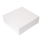 Image BOÎTES PATISSERIES SANS FENÊTRE 'THEPACK' 250 G/M2 32x32x10 CM BLANC CARTON ONDULÉ NANO-MICRO (100 UNITÉ) #1