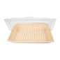 Image CORBEILLE SIMILAIRE OSIER AVEC COUPOLE GN 1/1   BEIGE PP (1 UNITÉ) #4