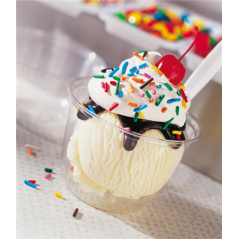 COUVERCLES POUR POTS 226.20/21 Ø 9,5 CM TRANSPARENT PET (1000 UNITÉ)