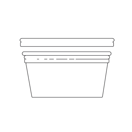 Image POTS TRAITEUR + COUVERCLES 240 ML Ø11,7x4,3 CM TRANSPARENT PET (250 UNITÉ) #1