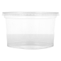 Image POTS TRAITEUR + COUVERCLES 375 ML Ø11,7x6,1 CM TRANSPARENT PET (250 UNITÉ) #3