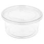 Image POTS TRAITEUR + COUVERCLES 500 ML Ø11,7x7,5 CM TRANSPARENT PET (250 UNITÉ) #1