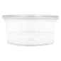 Image POTS TRAITEUR + COUVERCLES 500 ML Ø11,7x7,5 CM TRANSPARENT PET (250 UNITÉ) #3