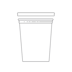 Image POTS TRAITEUR + COUVERCLES 1 L Ø11,7x14 CM TRANSPARENT PET (250 UNITÉ) #1