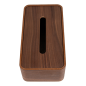 Image DISTRIBUTEUR MOUCHOIRS  26,5x14x8,5 CM MARRON BOIS (1 UNITÉ) #3
