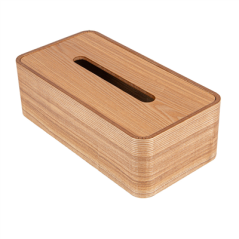 Image DISTRIBUTEUR MOUCHOIRS 26,5x14x8,5 CM NATUREL BOIS (1 UNITÉ) #1