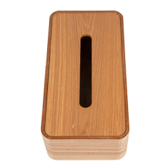 Image DISTRIBUTEUR MOUCHOIRS  26,5x14x8,5 CM NATUREL BOIS (1 UNITÉ) #3