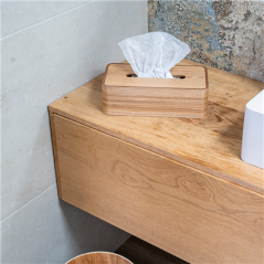 Image DISTRIBUTEUR MOUCHOIRS  26,5x14x8,5 CM NATUREL BOIS (1 UNITÉ) #6